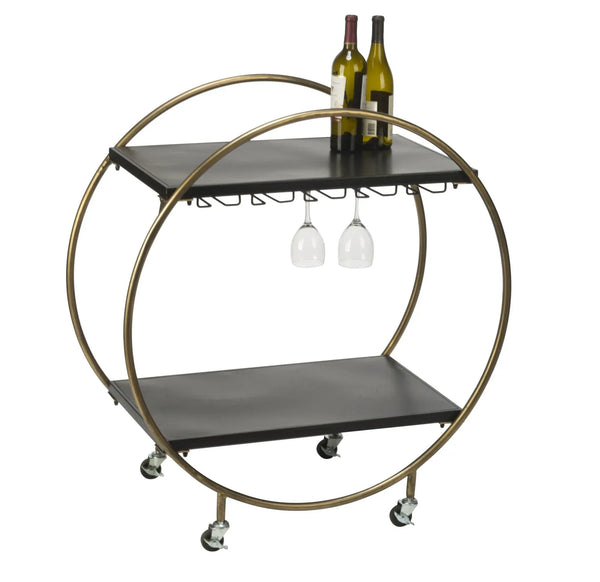 Gold Rolling Bar Cart - Gifts for You 'n Me