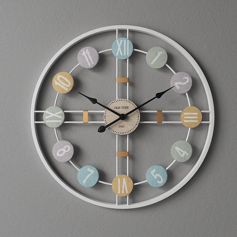 Creative Metal Wall Clock Vintage Decor Home Living Room Wall Hanging Decoration Accessories Kitchen Room Decorative 3D Clock - Gifts for You 'n Me