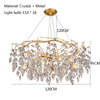 Nordic Luxury Gold Crystal Chandelier Lighting Modern Large Lustre Hanging Lamp for Living Room Hotel Hall Art Decor Lighting