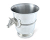 SPUN HORSE HEAD CHAMPAGNE BUCKET