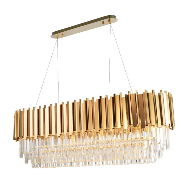 Manggic Luxury Gold Glitter Crystal Chandelier Living Room Lamp Hotel Decoration Can Be Customized Size - Gifts for You 'n Me