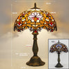 Tiffany Style Dragon Tail Red Baroque Dia 12" Stained Glass Table Reading Lamp for bedroom living room