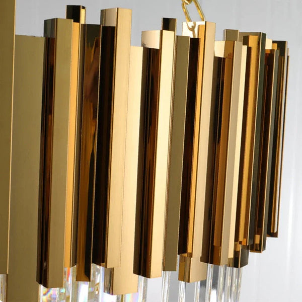 Manggic Luxury Gold Glitter Crystal Chandelier Living Room Lamp Hotel Decoration Can Be Customized Size - Gifts for You 'n Me