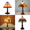 Nordic Sunflowers Pastoral Retro Desk Lamp Tiffany Glass Wedding Gifts Lighting Bedroom Bedside Reading Light Personality