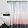 Nordic Shower Curtain Geometric Color Block Bath Curtains Bathroom For Bathtub Bathing Cover Extra Large Wide 12pcs Hooks