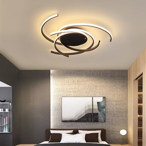 Black White Modern led Ceiling Lights for Living room Bedroom Study Balcony Home indoor lighting Aluminum Ceiling Lamp Fixtures - Gifts for You 'n Me