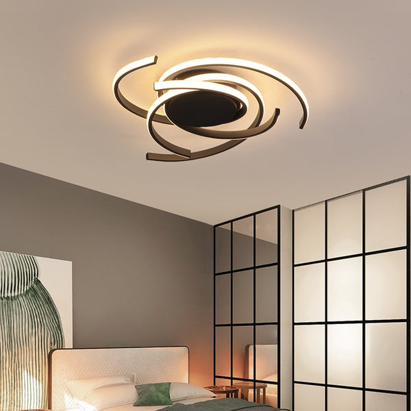 Black White Modern led Ceiling Lights for Living room Bedroom Study Balcony Home indoor lighting Aluminum Ceiling Lamp Fixtures - Gifts for You 'n Me
