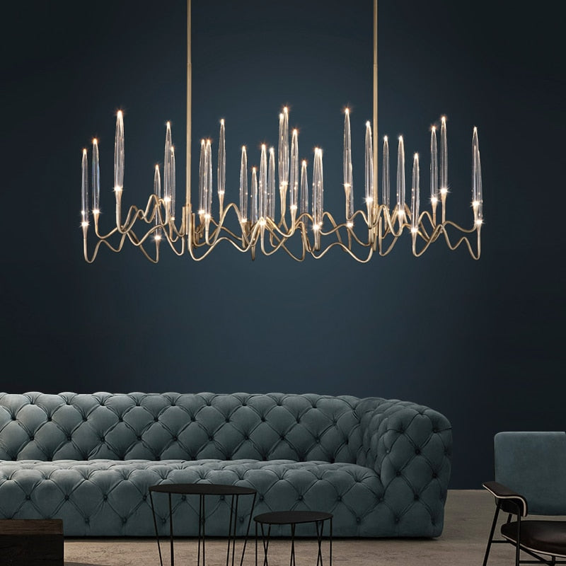 2022 Modern Luxury Light LED Crystal Chandelier Tree Branch Wedding Decoration Lamp For Dining Room Bedroom Winfordo IN STOCK