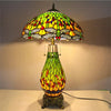 Peacock Tiffany Table Lamp for Foyer Bed Room Bar Apartment Luxurious Classical European Retro Reading Light H 69cm 1187