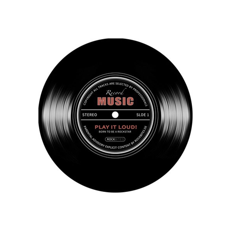 Personality Round Vintage Carpet Music Vinyl Record Design Floor Mat Room Anti-Slip Rug Chair Floor Mat 3D Carpet Mat Home Decor