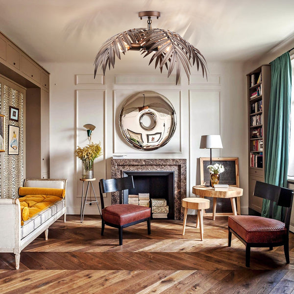 Bohemian decor bronze coconut tree lights 3*LED E27/E26 loft adjustable pendant lamp for living room bedroom lobby hotel bar - Gifts for You 'n Me