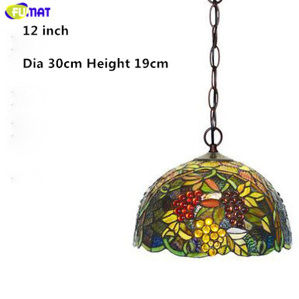 FUMAT Modern Pendant Ceiling Lamps Tiffany Grape Stained Glass Kitchen fixture Ceiling Chandelier Hanging - Gifts for You 'n Me