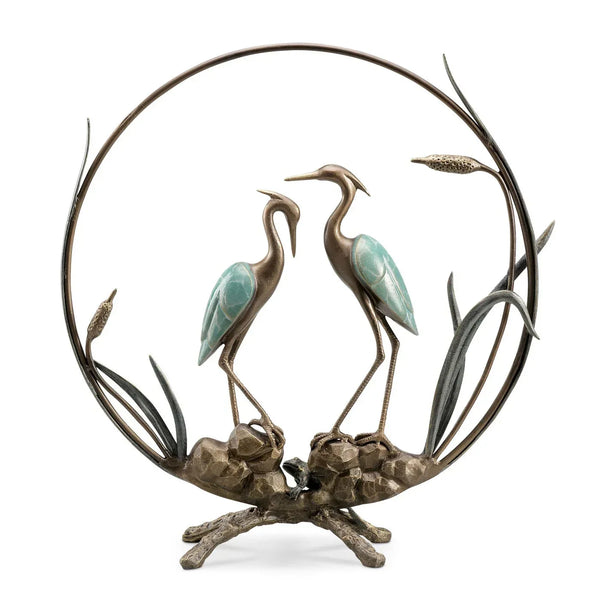 Heron Romantic Sculpture - Gifts for You 'n Me