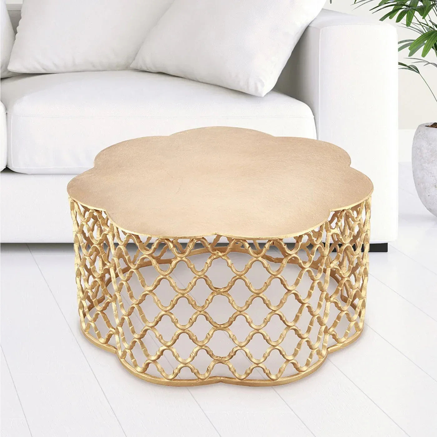 Honeycomb Pattern End Table - Gifts for You 'n Me
