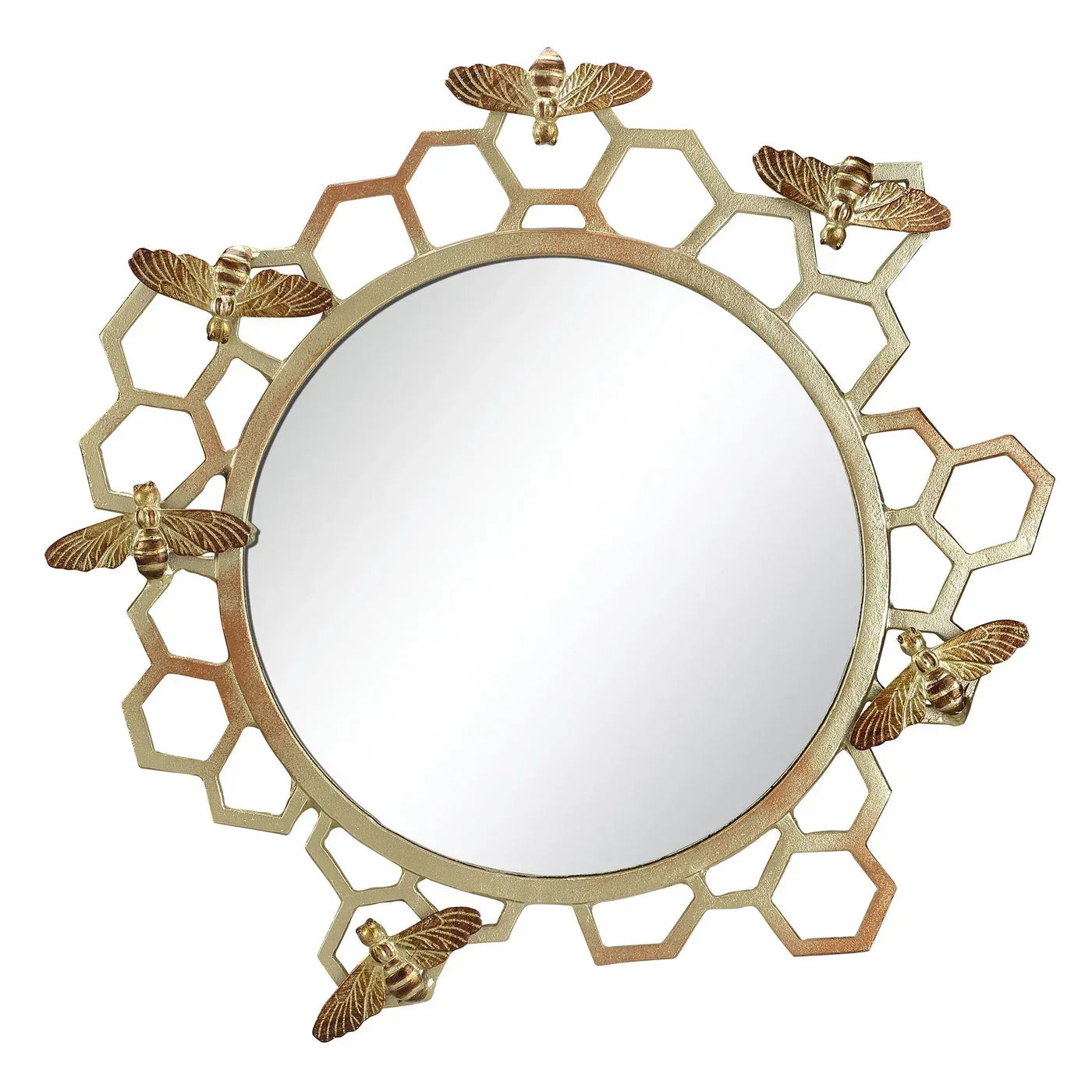 Honeycomb and Bee Wall Mirror - Gifts for You 'n Me
