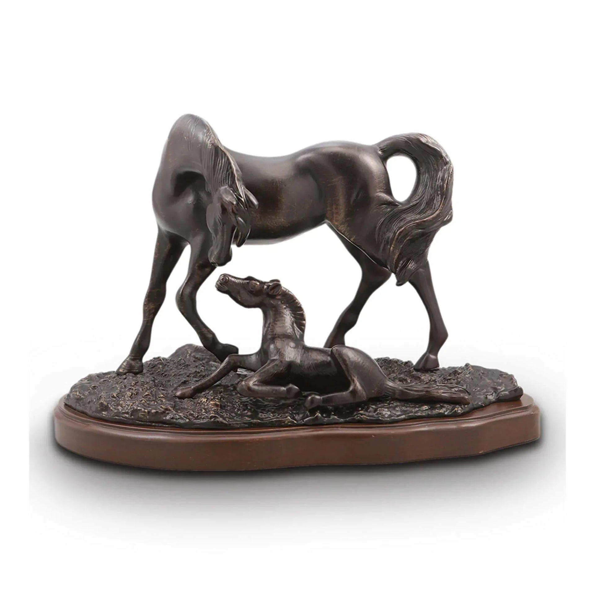 Horse and Colt Desktop Decor Sculpture - Gifts for You 'n Me