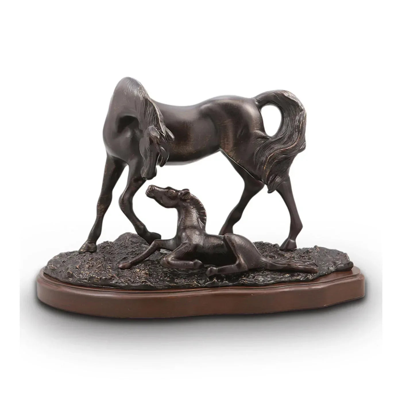 Horse and Colt Desktop Decor Sculpture - Gifts for You 'n Me