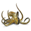 Brass Hunting Octopus Sculpture – Hot Patina Finish