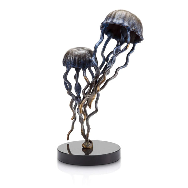 Jellyfish Pair on Base Sculpture - Gifts for You 'n Me