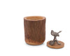 SONG BIRD WOOD CANISTER