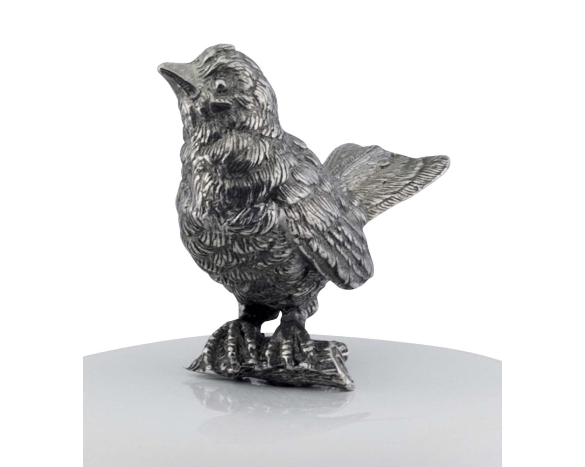 SONG BIRD STONEWARE CANISTER  - SHORT