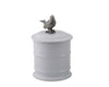 SONG BIRD STONEWARE CANISTER  - SHORT