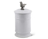 SONG BIRD STONEWARE CANISTER - TALL