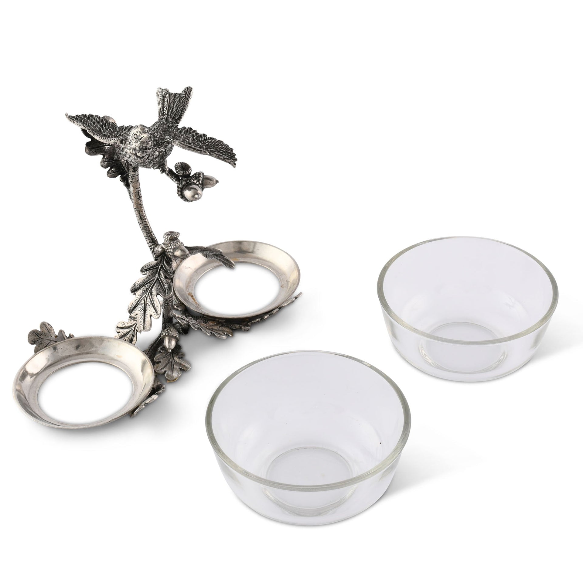 SONG BIRD DOUBLE CONDIMENT BOWL