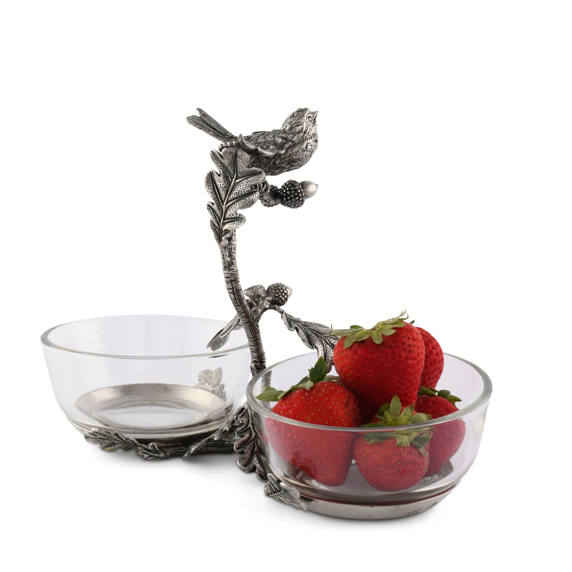 SONG BIRD DOUBLE CONDIMENT BOWL