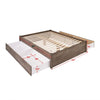 Queen Select 4-Post Platform Bed with 4 Drawers