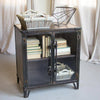 Metal Cabinet With Two Glass Doors