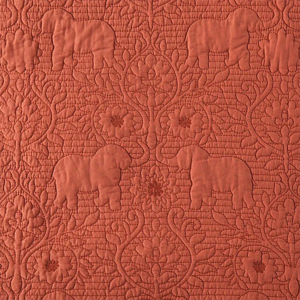 Kandula 3 Piece Reversible Cotton Quilt Set in Coral - Gifts for You 'n Me