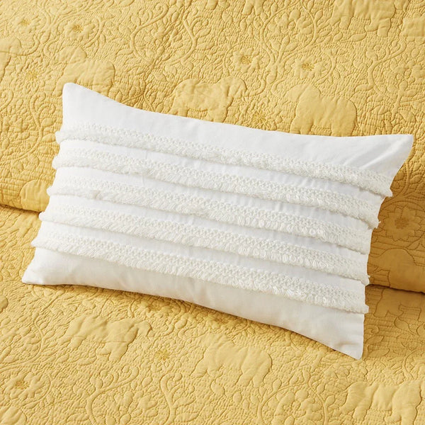 Kandula 3 Piece Reversible Cotton Quilt Set in Yellow - Gifts for You 'n Me