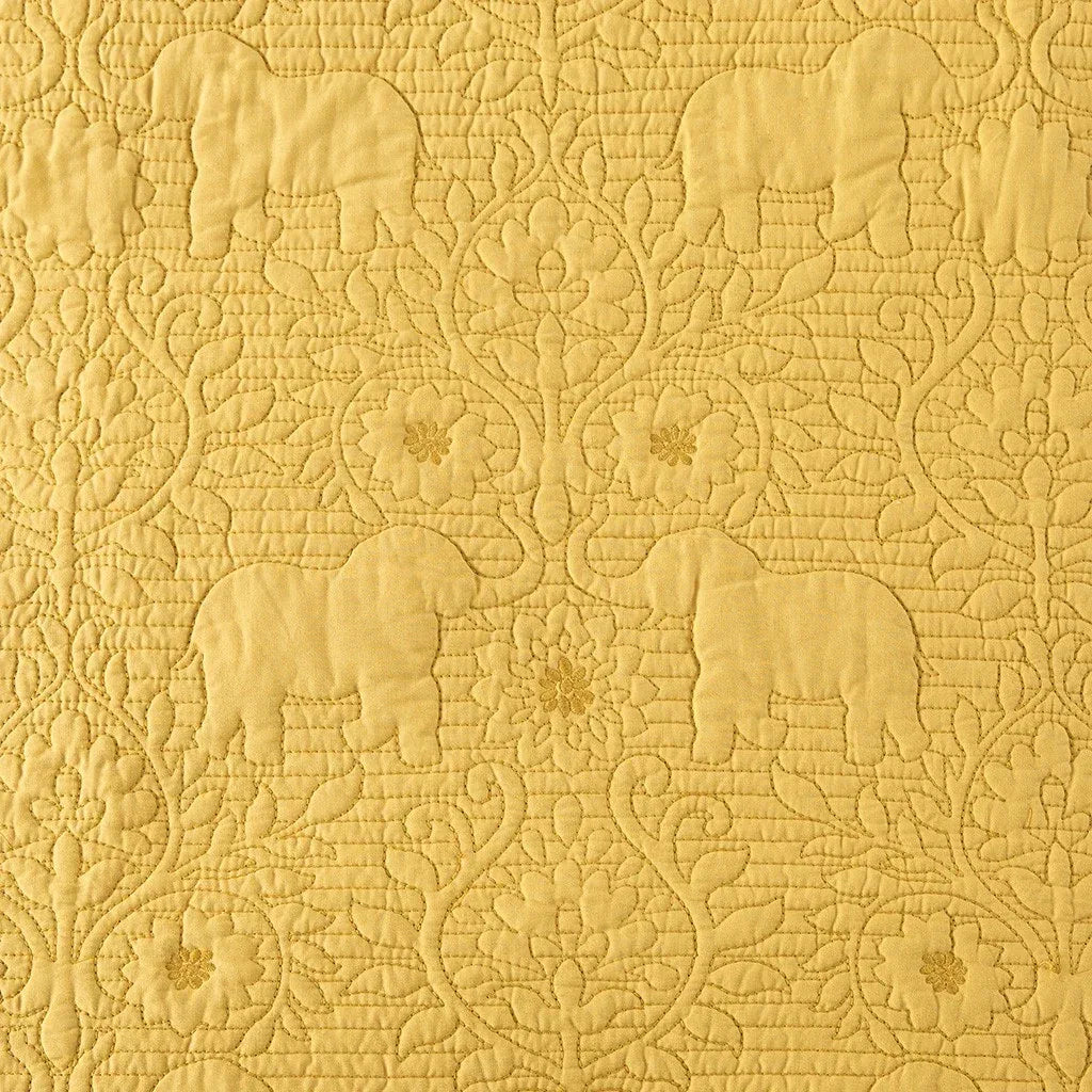 Kandula 3 Piece Reversible Cotton Quilt Set in Yellow - Gifts for You 'n Me