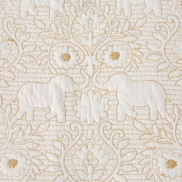 Kandula 3 Piece Reversible Cotton Quilt Set in Yellow - Gifts for You 'n Me