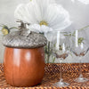 WOOD ACORN ICE BUCKET