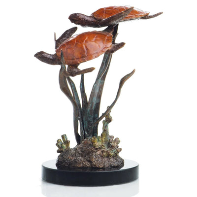 Lagoon Encounter - Double Turtle Sculpture