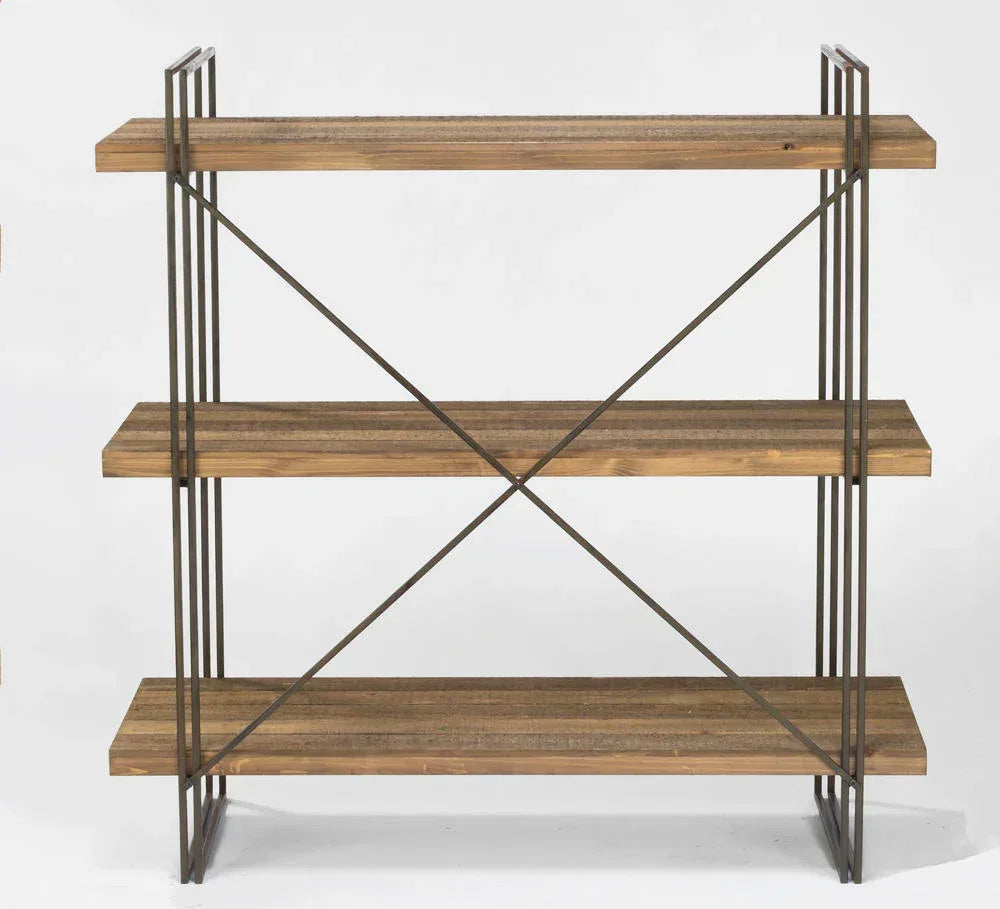 Large 3-Metal and Wood Bookcase and Display Unit - Gifts for You 'n Me