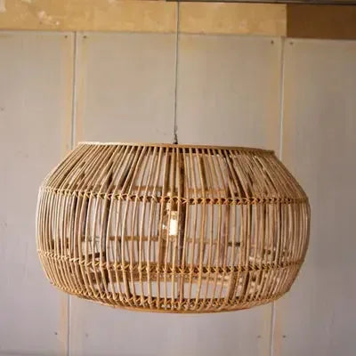 Large Round Bamboo Pendant Light - KALALOU - Gifts for You 'n Me