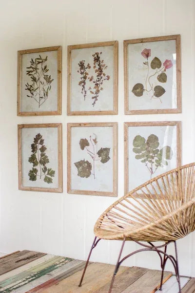 Leaf Prints Under Glass - Set of 6 - Gifts for You 'n Me