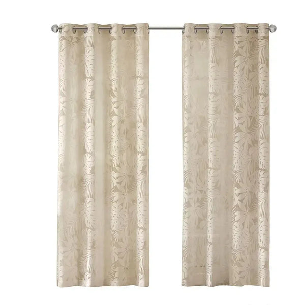Leilani Palm Leaf Burnout Window Sheer - Gifts for You 'n Me