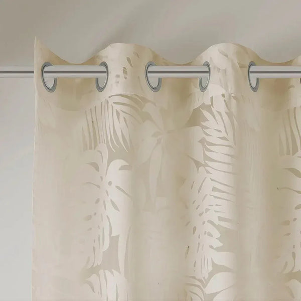 Leilani Palm Leaf Burnout Window Sheer - Gifts for You 'n Me