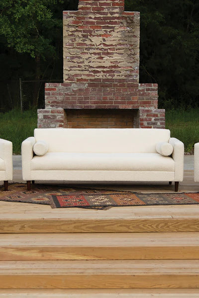 Pearl Upholstry Boucle Sofa