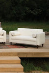 Pearl Boucle Loveseat By Kalalou