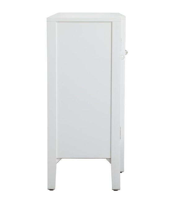 60 inch Mirrored Credenza in White