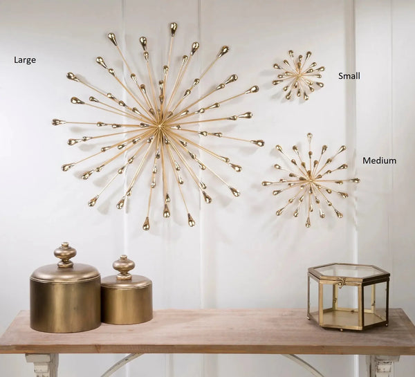 Gold Starburst Wall Art - Gifts for You 'n Me