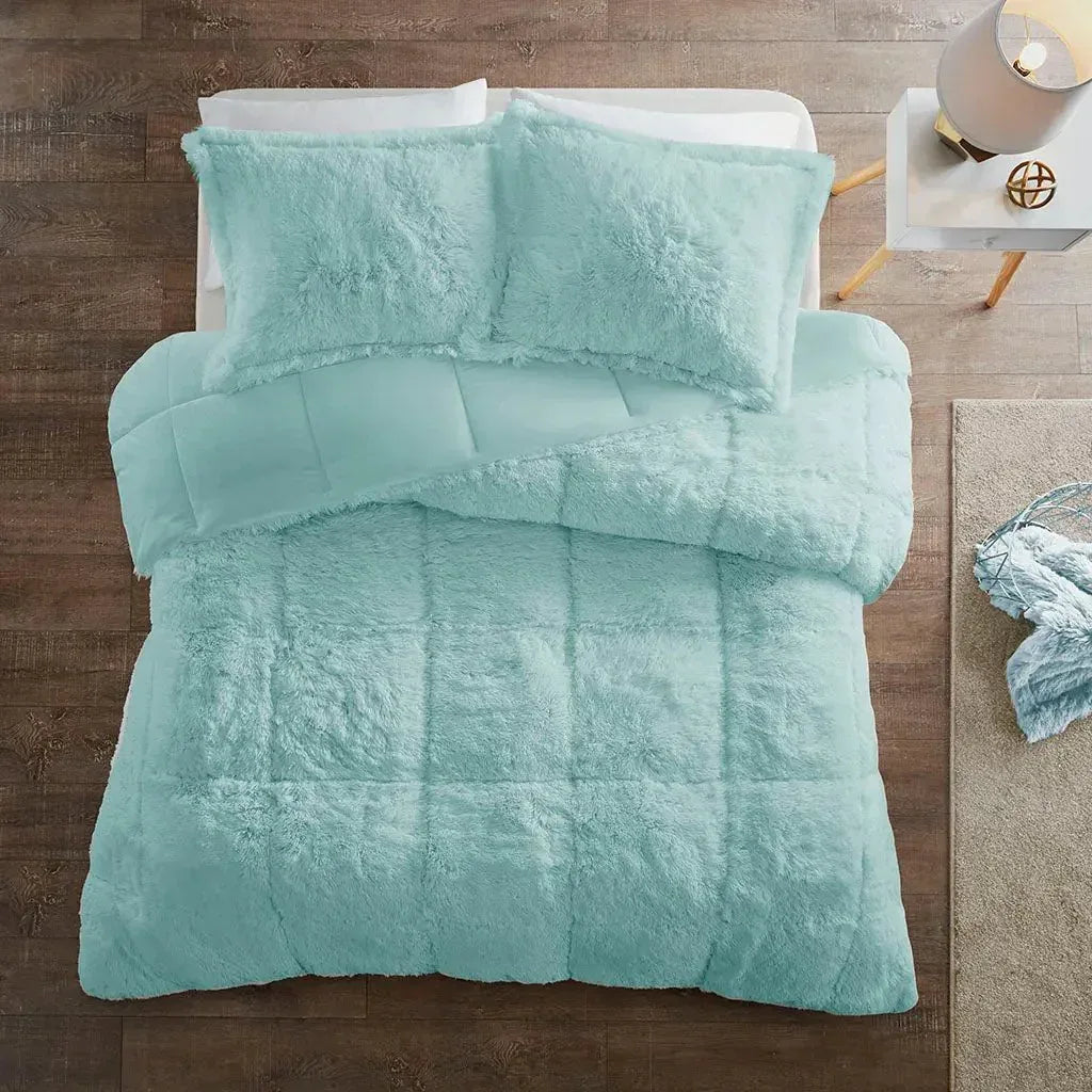 Malea Shaggy Faux Fur Comforter Mini Set by Intelligent Design - Gifts for You 'n Me