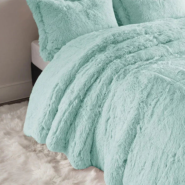 Malea Shaggy Faux Fur Comforter Mini Set by Intelligent Design - Gifts for You 'n Me