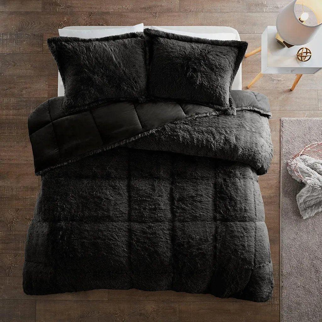 Malea Shaggy Faux Fur Comforter Mini Set by Intelligent Design - Gifts for You 'n Me
