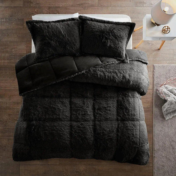 Malea Shaggy Faux Fur Comforter Mini Set by Intelligent Design - Gifts for You 'n Me